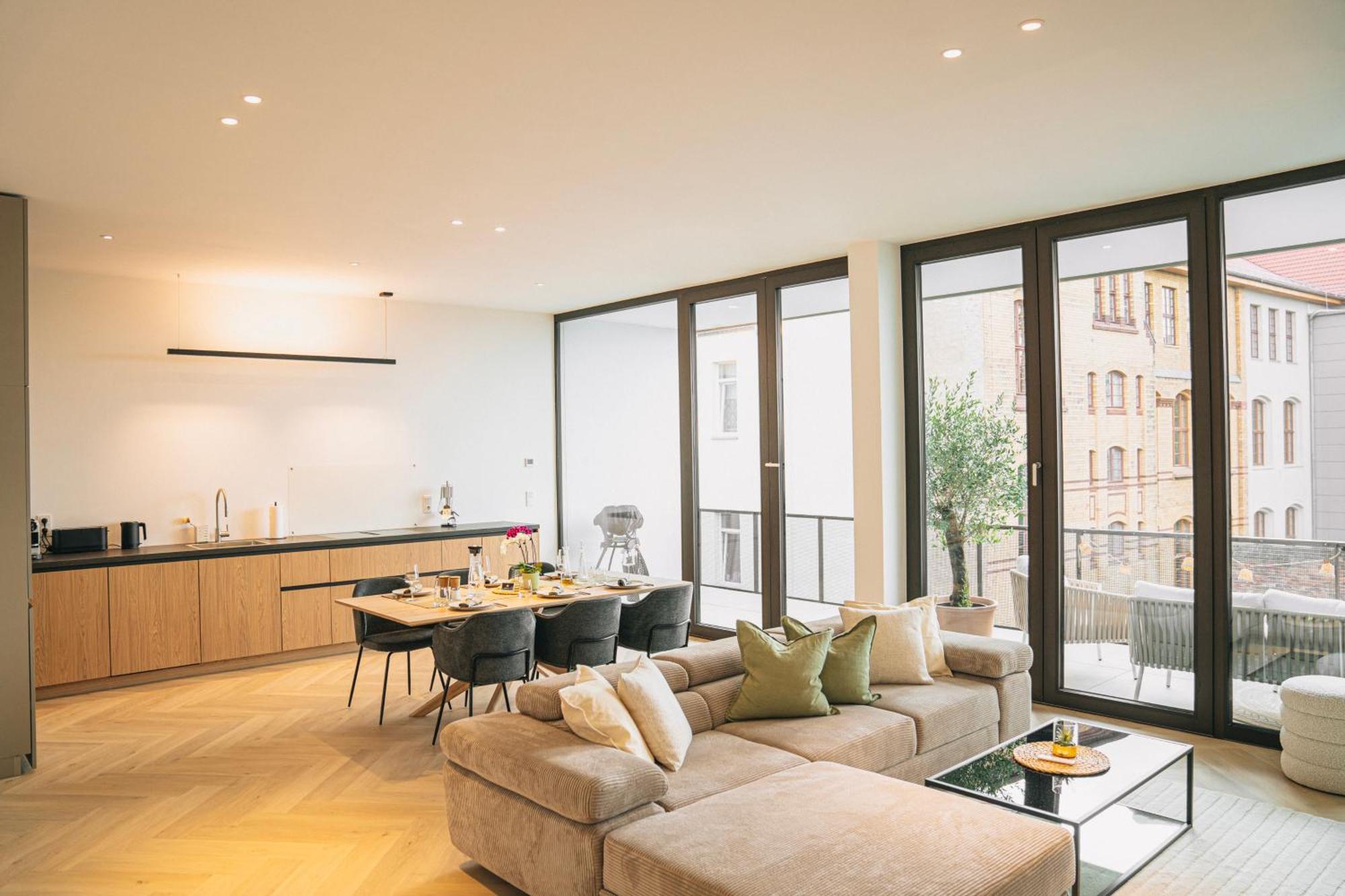 Rr - Penthouse - Luxe 105 Qm - Central - Wifi Magdeburg Dış mekan fotoğraf